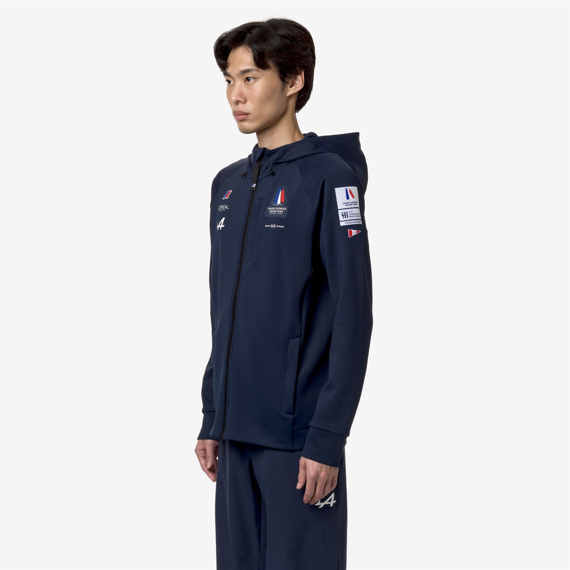 k-way-etaples-orient-express-team-ac-polaire-veste-unisexe-blue-dress image 2