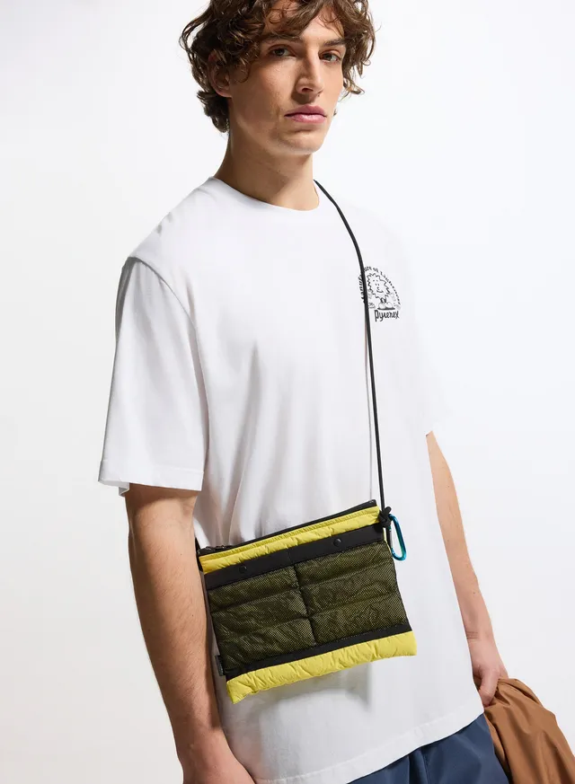 pyrenex-spinelle-pochette-matelass-e-bandouli-re-jaune image 1