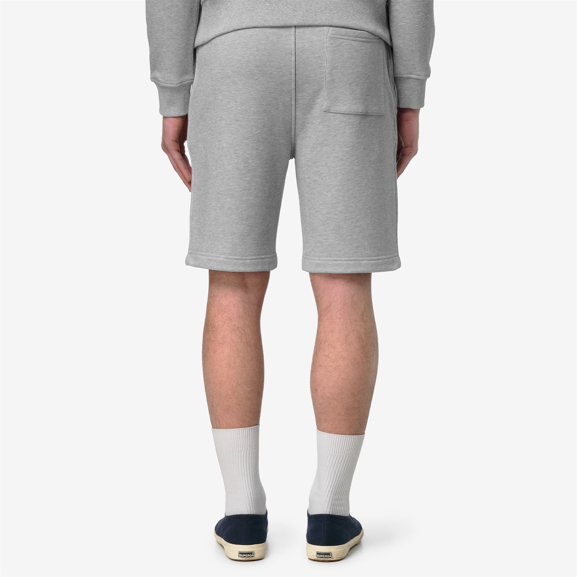 k-way-erik-french-terry-short-de-sport-homme-grey-mid-mel image 3