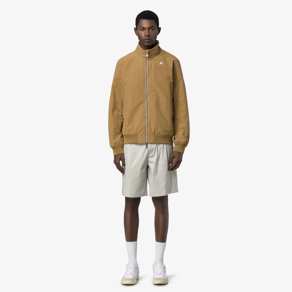 k-way-arsene-cotton-double-veste-courte-r-versible-homme-brown-bistre-beige-lt image 1