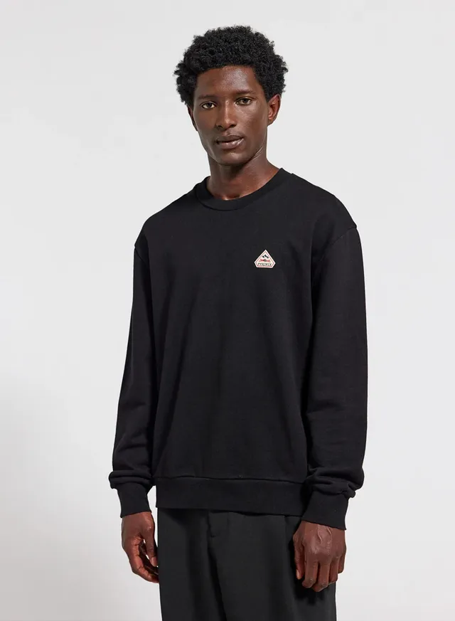 pyrenex-phase-sweat-col-rond-unisexe-noir-coton-bio image 1