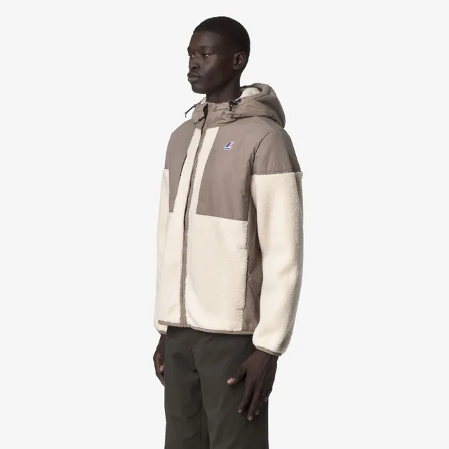 k-way-samson-4-0-orsetto-polaire-sherpa-zipp-e-unisexe-beige-taupe-ecru image 1