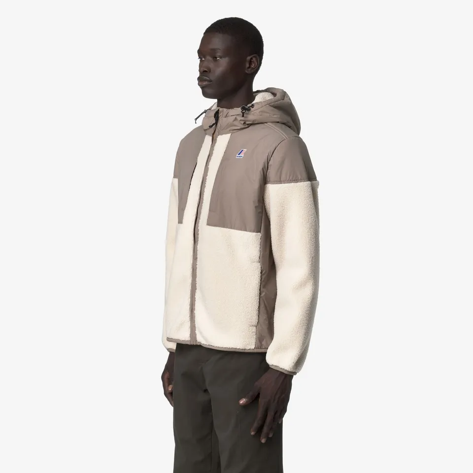 k-way-samson-4-0-orsetto-polaire-sherpa-zipp-e-unisexe-beige-taupe-ecru image 1
