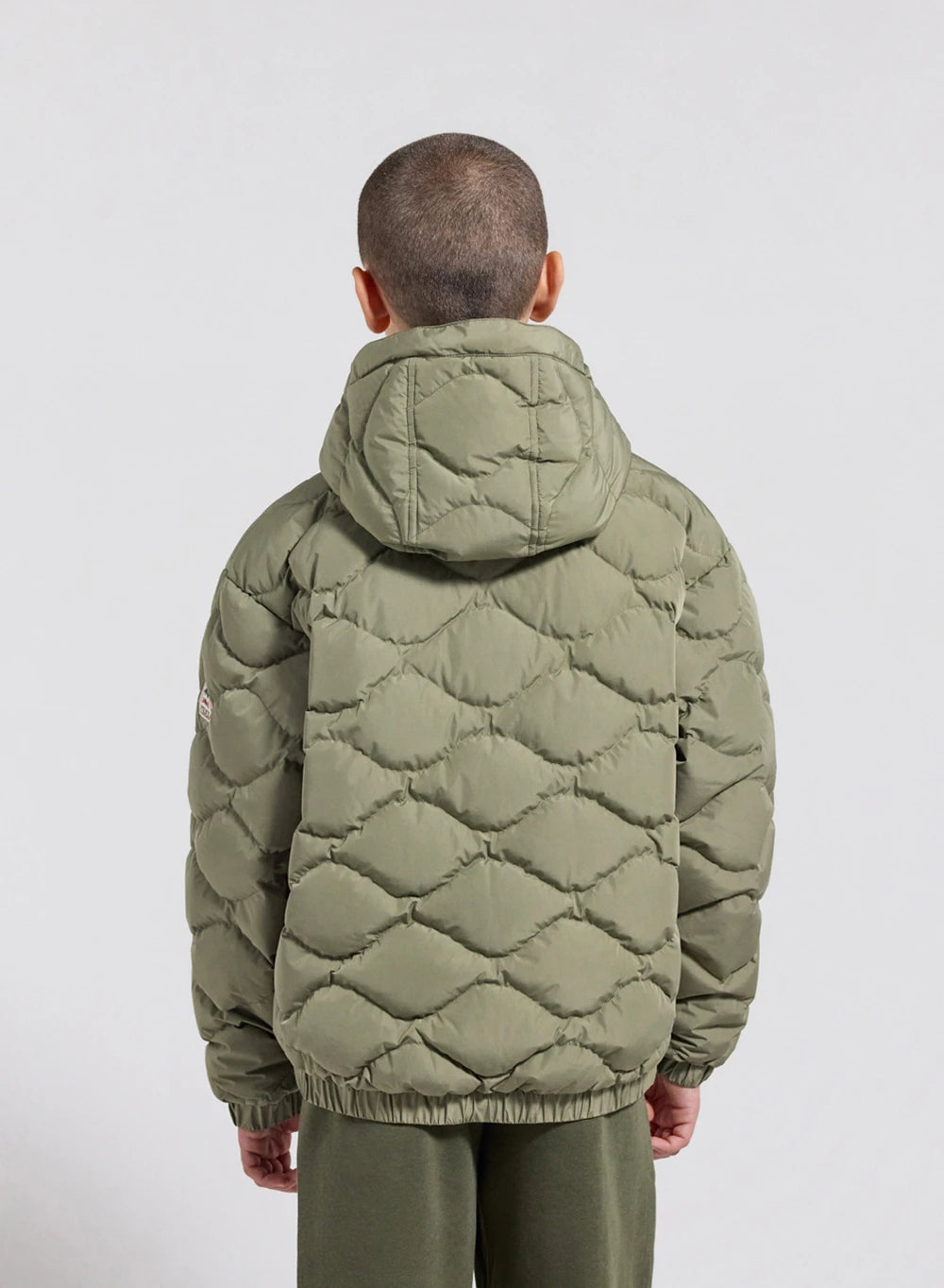 pyrenex-beille-doudoune-bomber-capuche-enfant-kaki-clair image 7