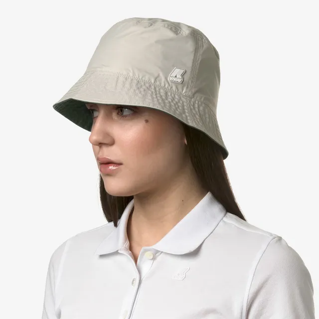 k-way-pascalle-plus-double-chapeau-unisexe-green-c-beige-l image 1
