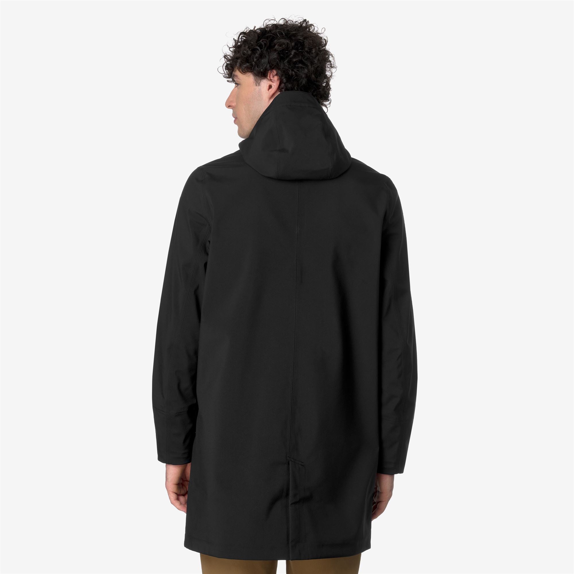 k-way-thomas-bonded-veste-longue-homme-black-blue-depth image 3