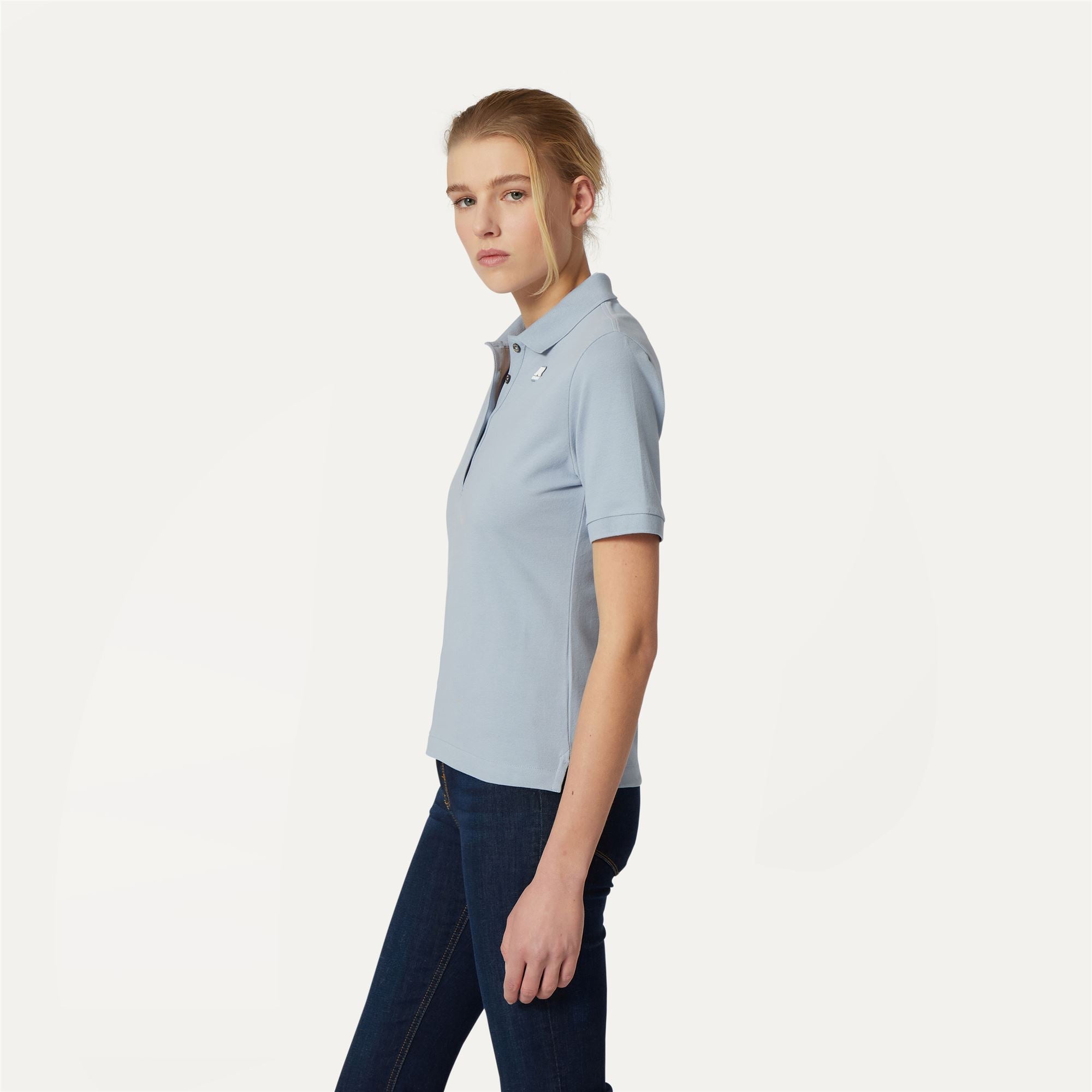 k-way-ali-polo-femme-azure-blizzard image 2