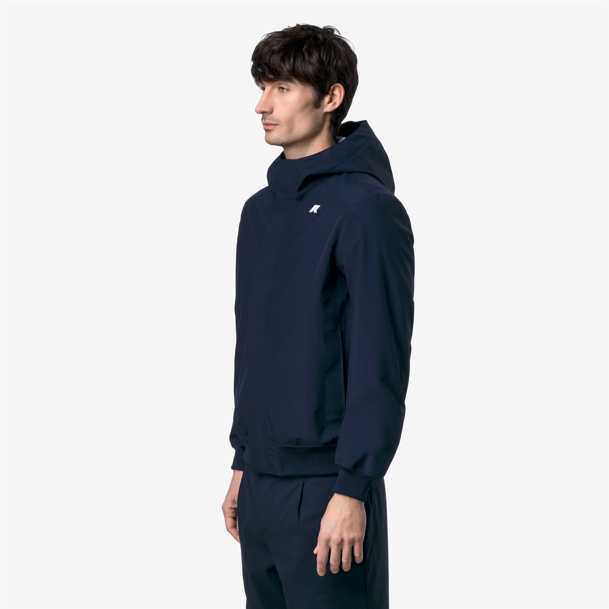 k-way-joachim-bonded-jersey-veste-courte-homme-blue-depth image 2