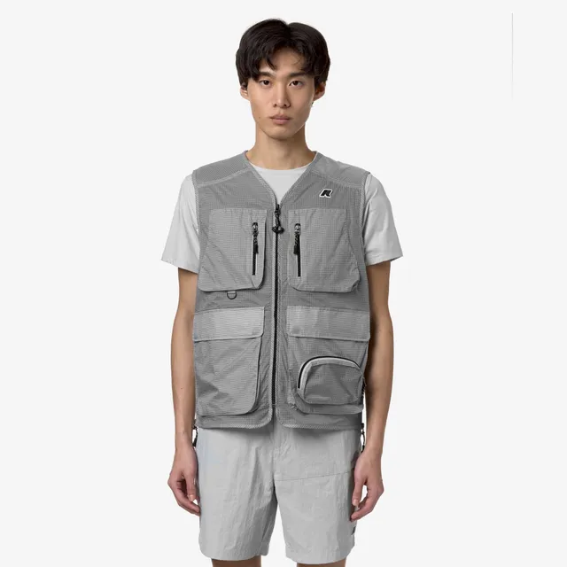 k-way-allos-gilet-unisexe-grey-ash-ripstop image 1