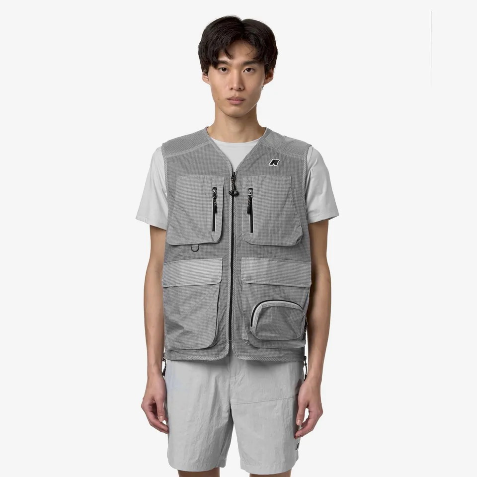k-way-allos-gilet-unisexe-grey-ash-ripstop image 1