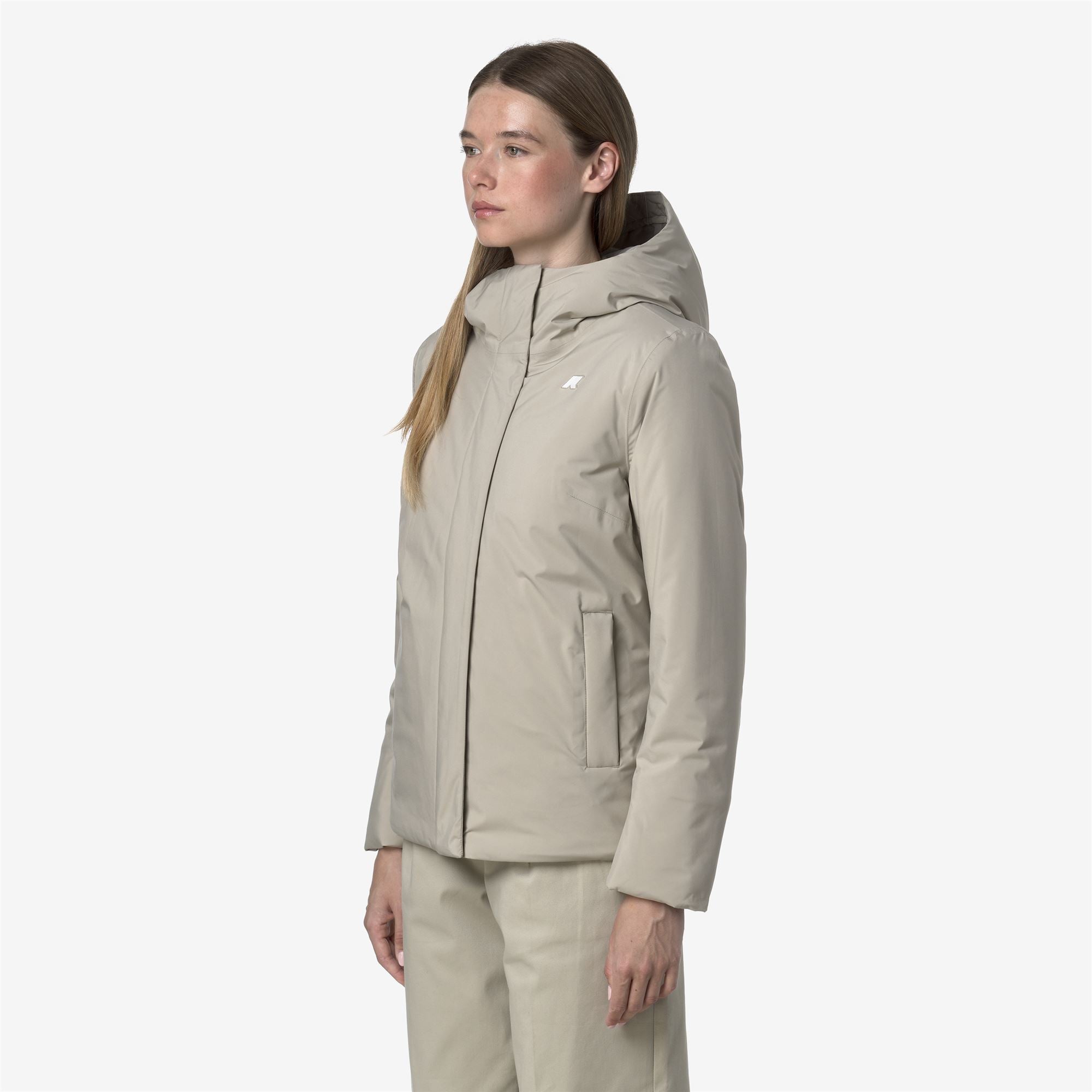 k-way-lil-soft-touch-marmotta-veste-courte-femme-beige-cashmere-grey-goat image 2