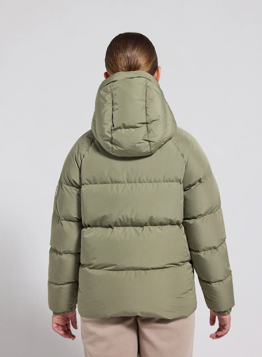 pyrenex-sten-smooth-doudoune-enfant-unisexe-capuche-kaki-clair image 8