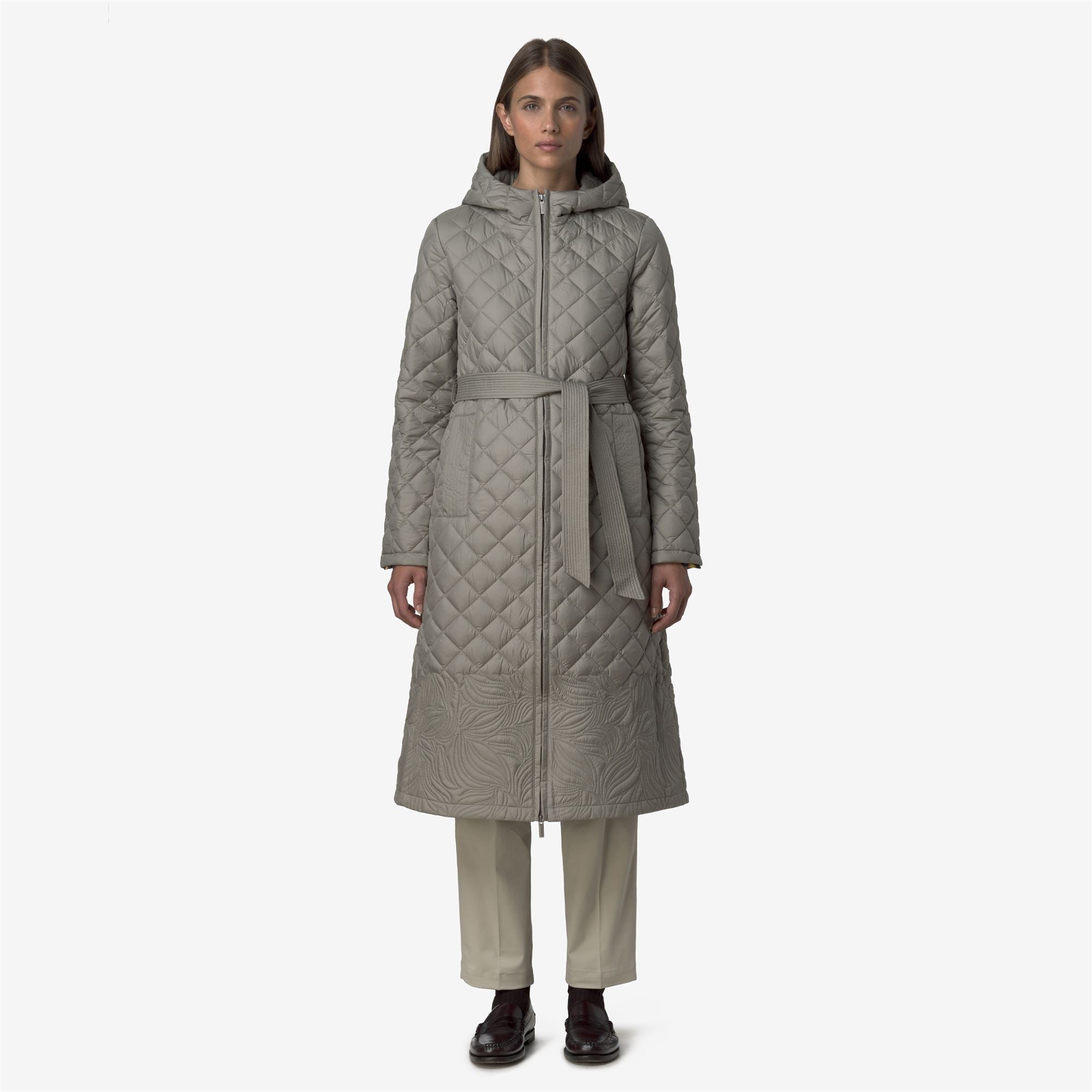 k-way-adelaid-premium-warm-veste-longue-matelass-e-femme-green-oak image 1