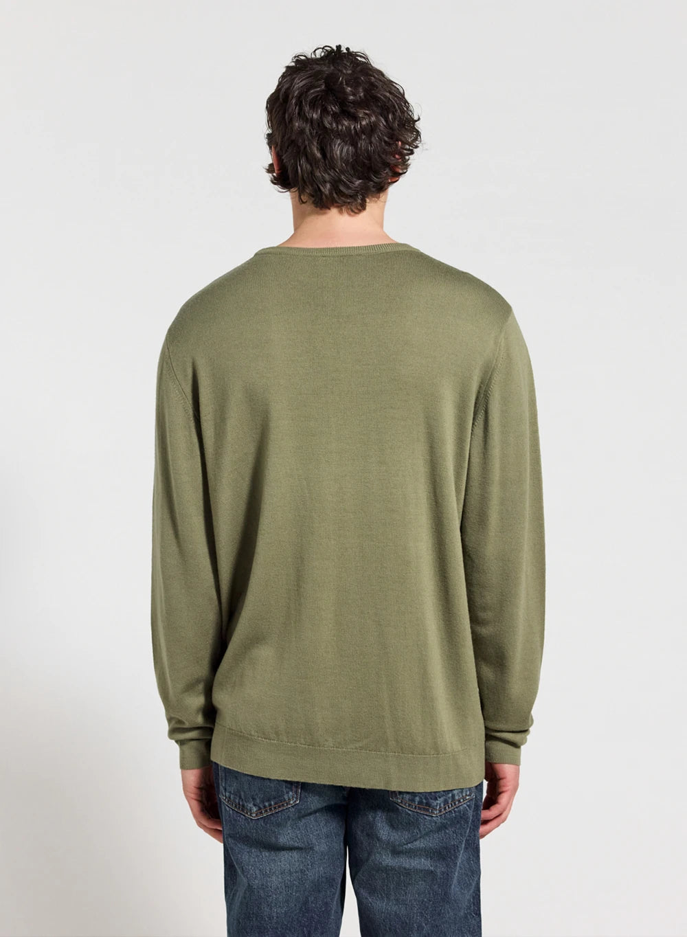 pull-fin-col-rond-en-laine-m-rinos-homme-pyrenex-omhet-kaki image 2