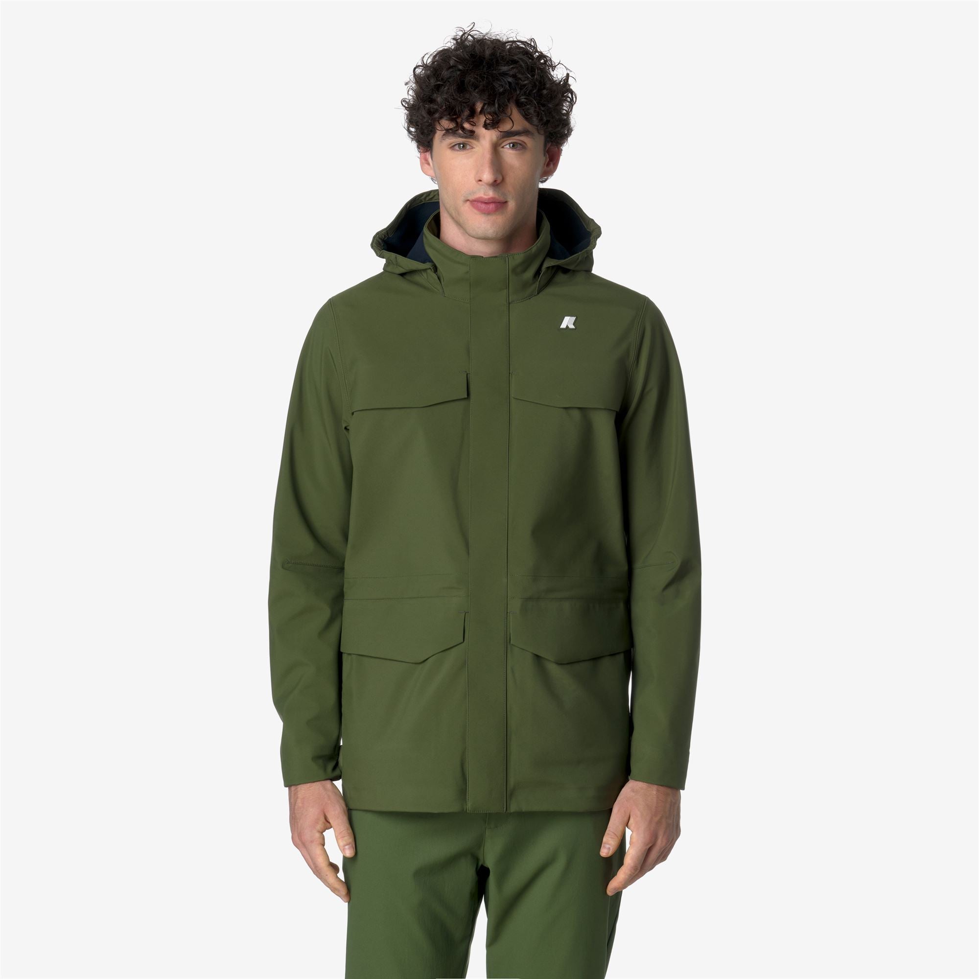 k-way-manphy-bonded-veste-milieu-homme-green-c-blue-d image 1
