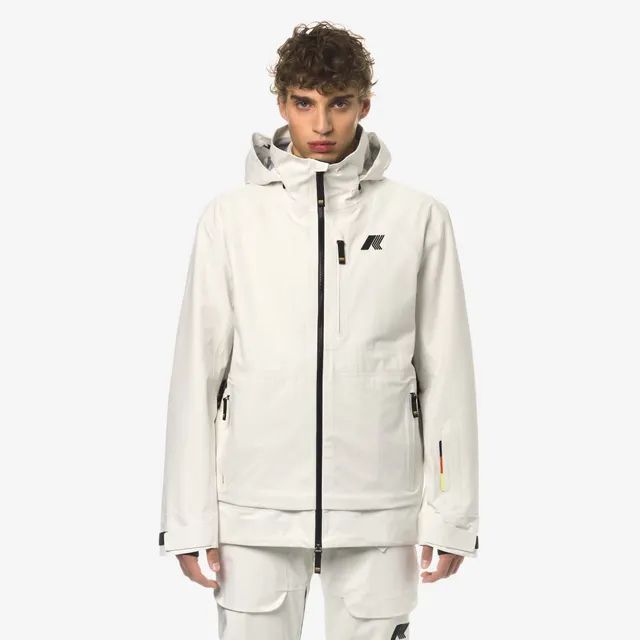 k-way-bozel-3-layers-shell-jacket-veste-milieu-homme-white-gardenia image 1