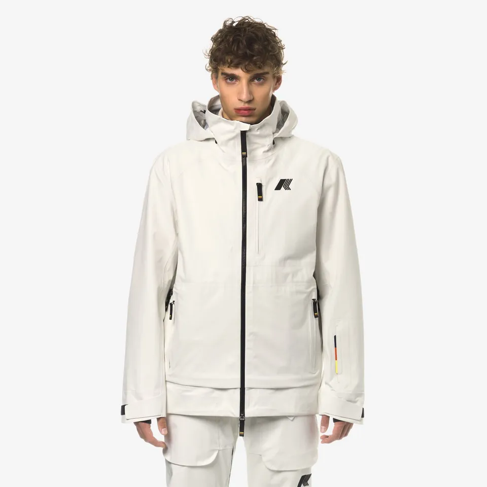 k-way-bozel-3-layers-shell-jacket-veste-milieu-homme-white-gardenia image 1