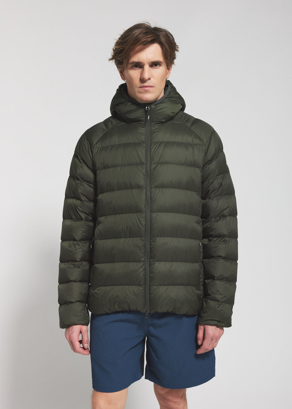 pyrenex-arial-doudoune-fine-capuche-homme-kaki-fonc image 2