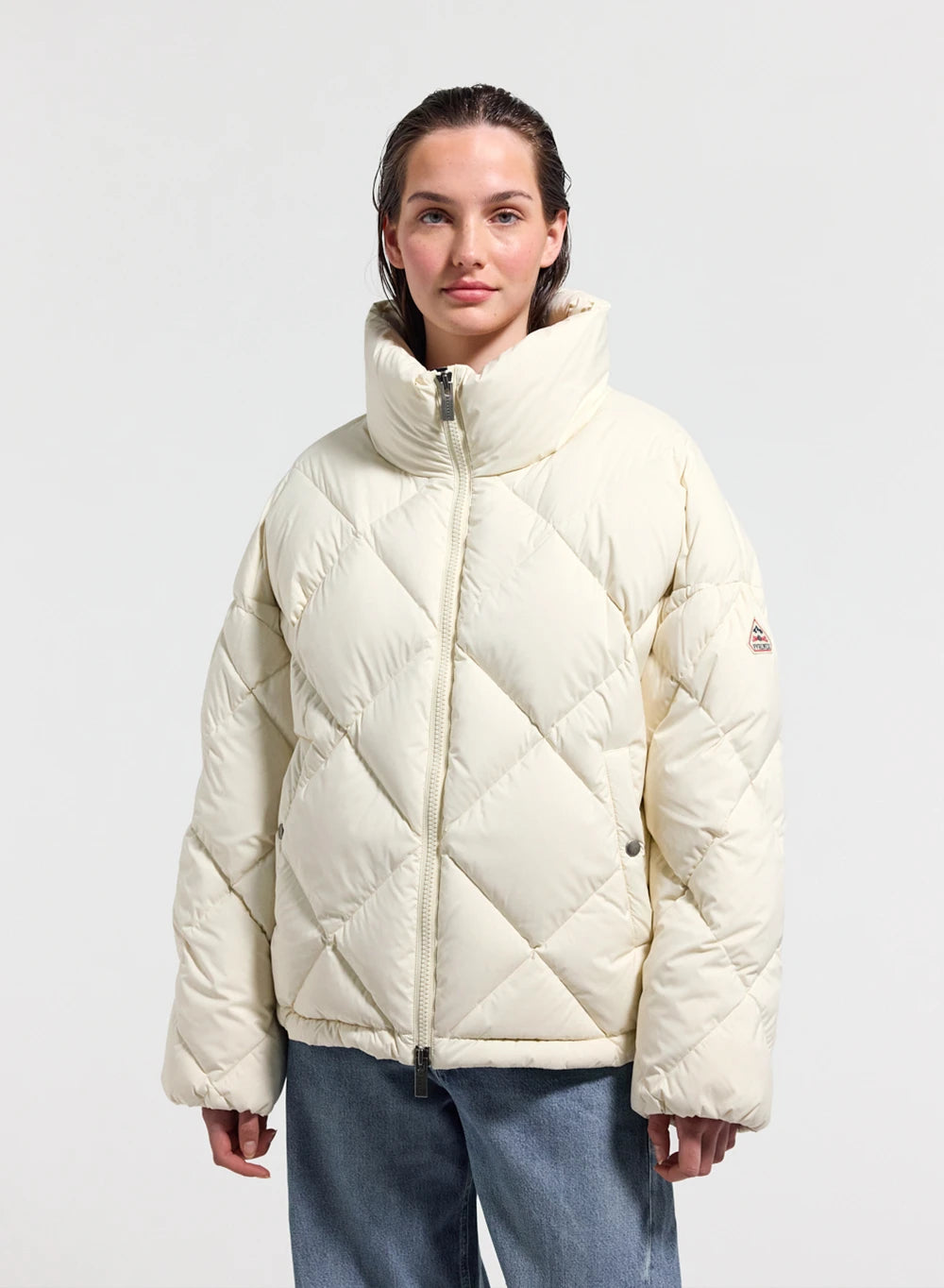 pyrenex-adele-doudoune-oversize-col-enveloppant-femme-blanche image 1