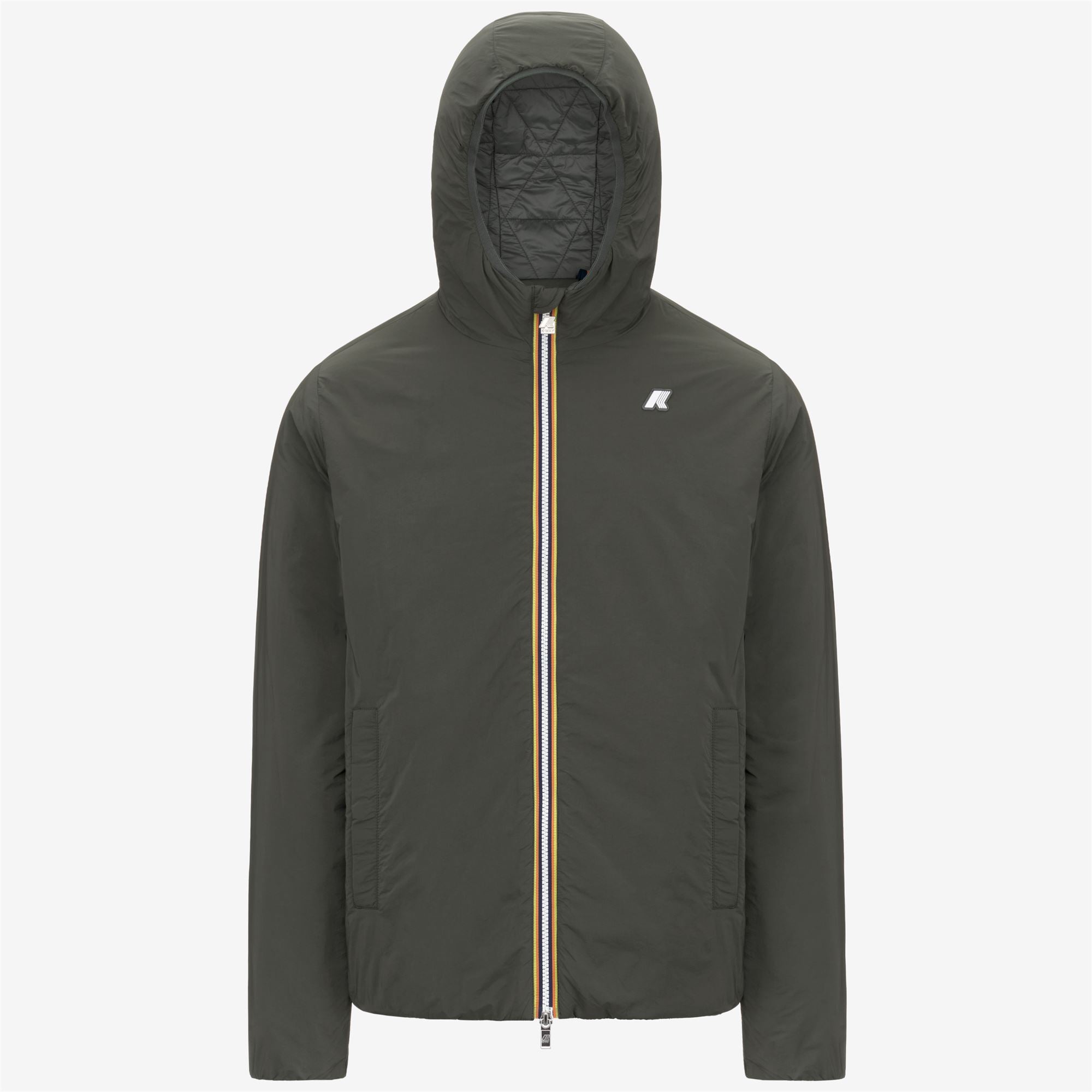 k-way-jack-plain-warm-veste-courte-homme-green-blackish image 5