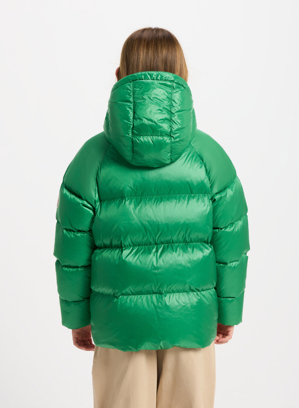 pyrenex-sten-doudoune-capuche-enfant-verte-duvet-naturel image 8