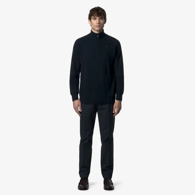 k-way-ailton-twill-tech-pantalon-chino-homme-blue-depth image 1