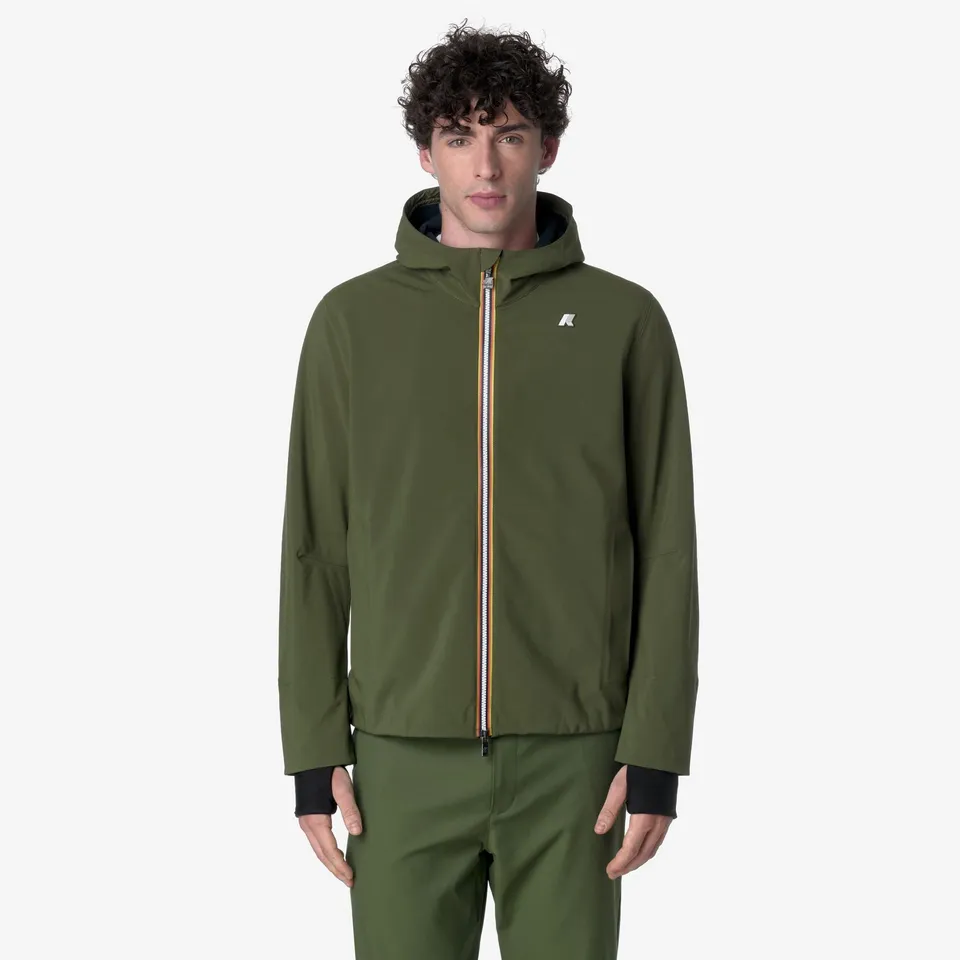 k-way-jacko-bonded-veste-courte-homme-green-c-blue-d image 1