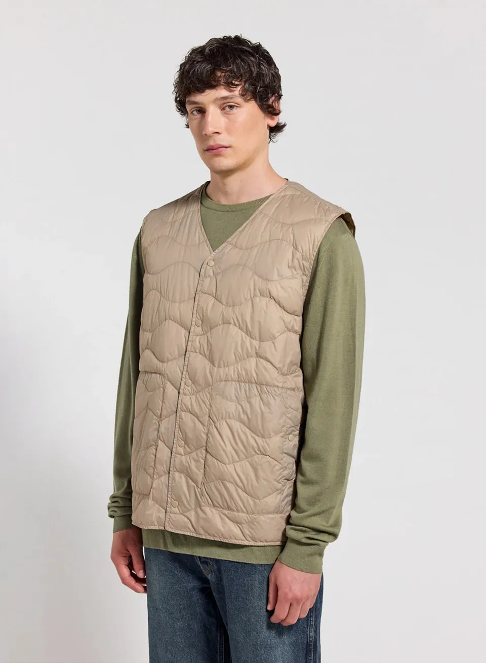 pyrenex-handy-vest-doudoune-sans-manches-homme-beige-clair image 1