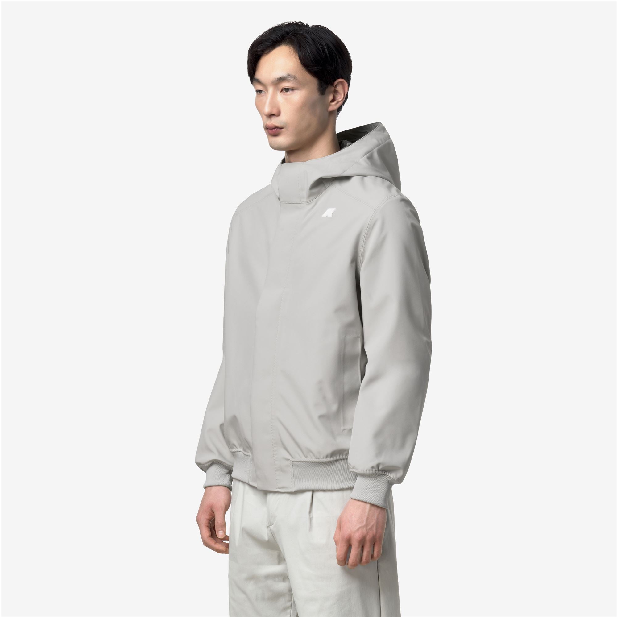 k-way-joachim-bonded-jersey-veste-court-homme-beige-lt image 2