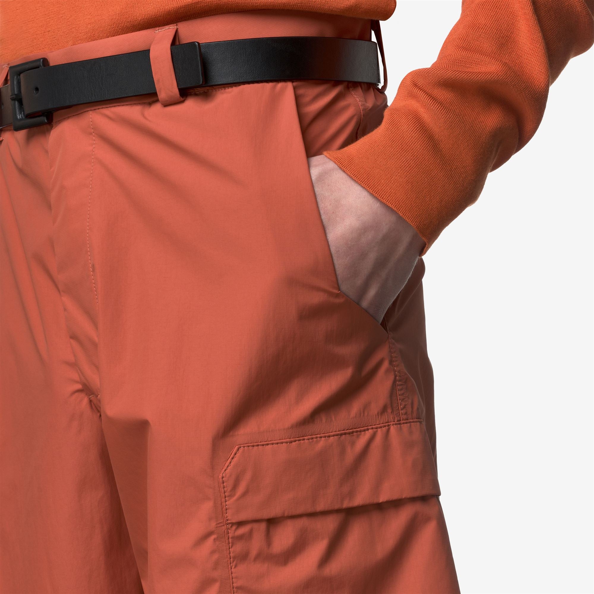 k-way-4-0-3l-tamey-pantalon-cargo-homme-orange-rusting image 4