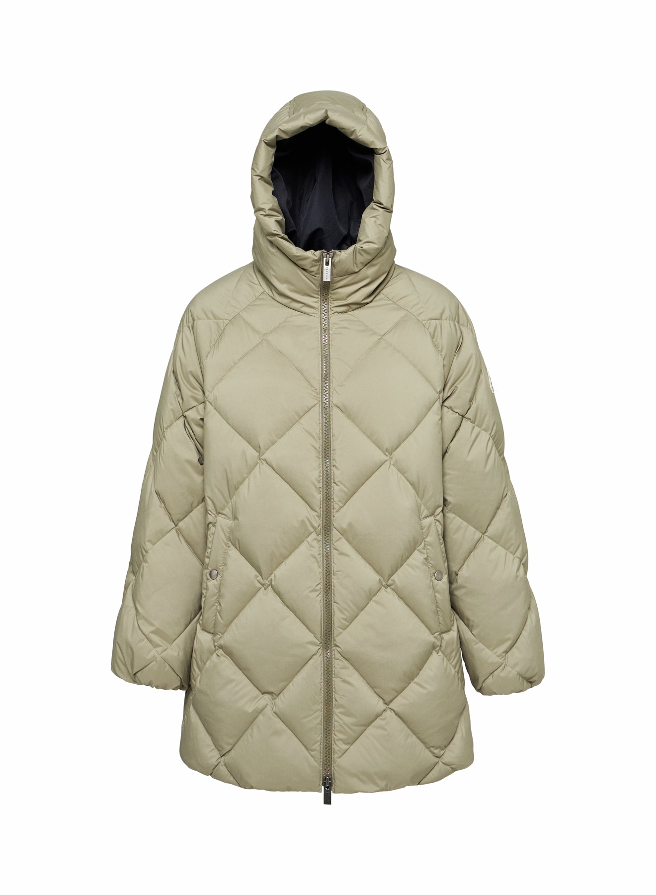 doudoune-longue-femme-pyrenex-adele-parka-kaki-clair image 5