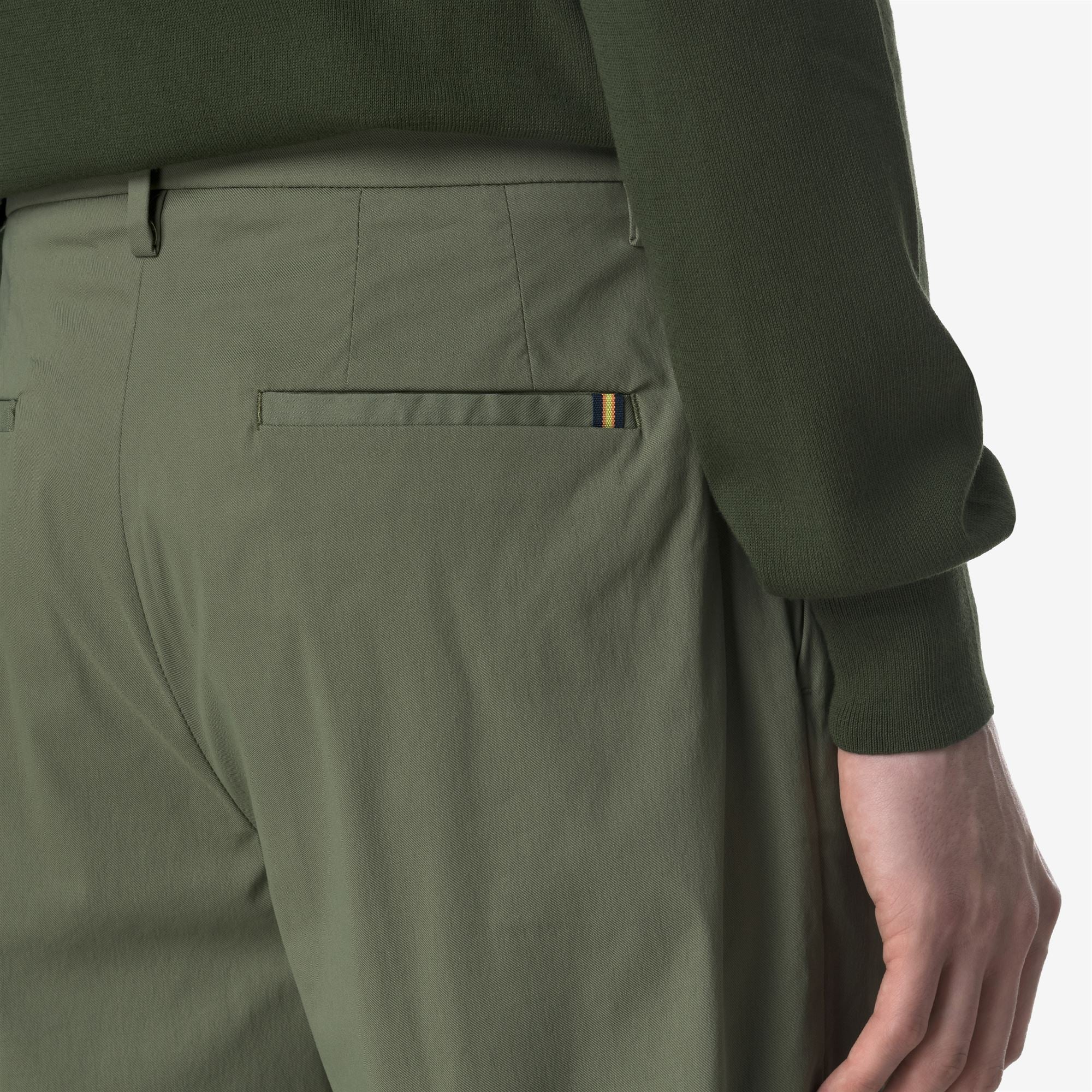 k-way-ralph-twill-tech-pantalon-chino-homme-green-lichen image 4