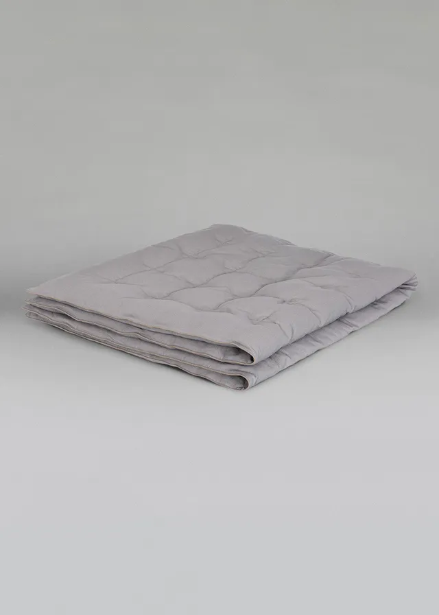 pyrenex-biarritz-plaid-bleu-gris-coton-lin image 1