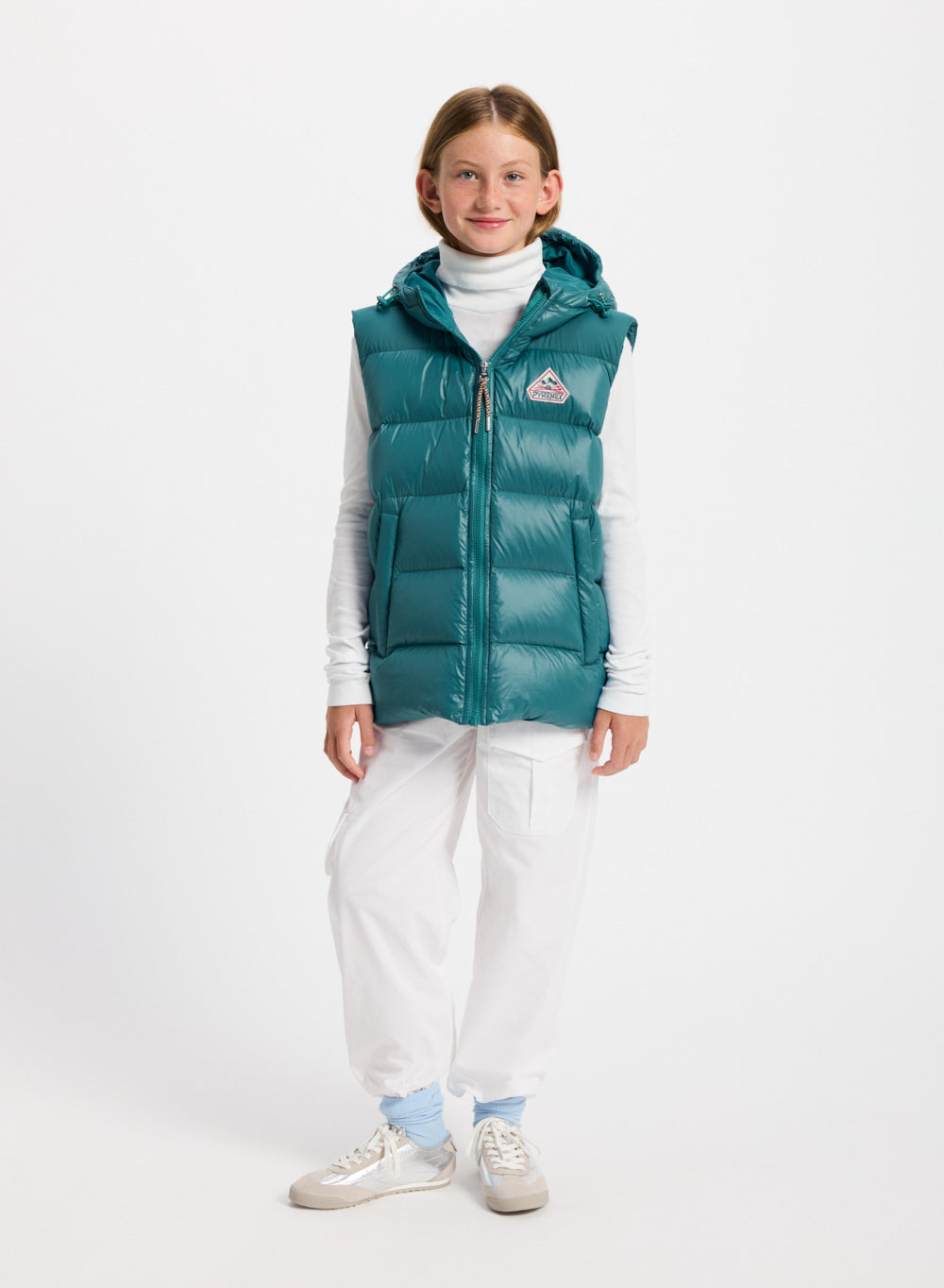 pyrenex-john-doudoune-sans-manches-enfant-bleu-turquoise-capuche image 3
