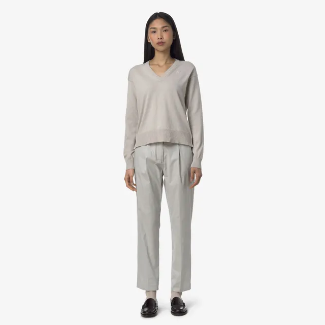 k-way-eyre-twill-tech-pantalon-chino-femme-beige-lt image 1