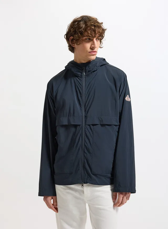 pyrenex-soulere-coupe-vent-unisexe-capuche-bleu-marine image 1