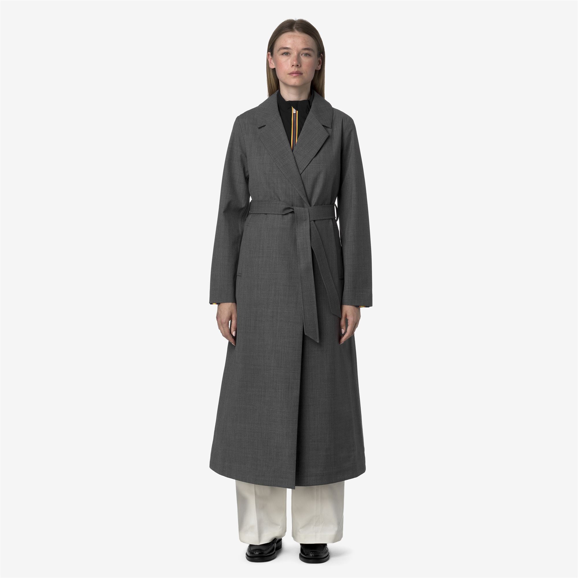 k-way-jorance-3l-wool-manteau-long-femme-grey-shadow-dk-grisaille image 1