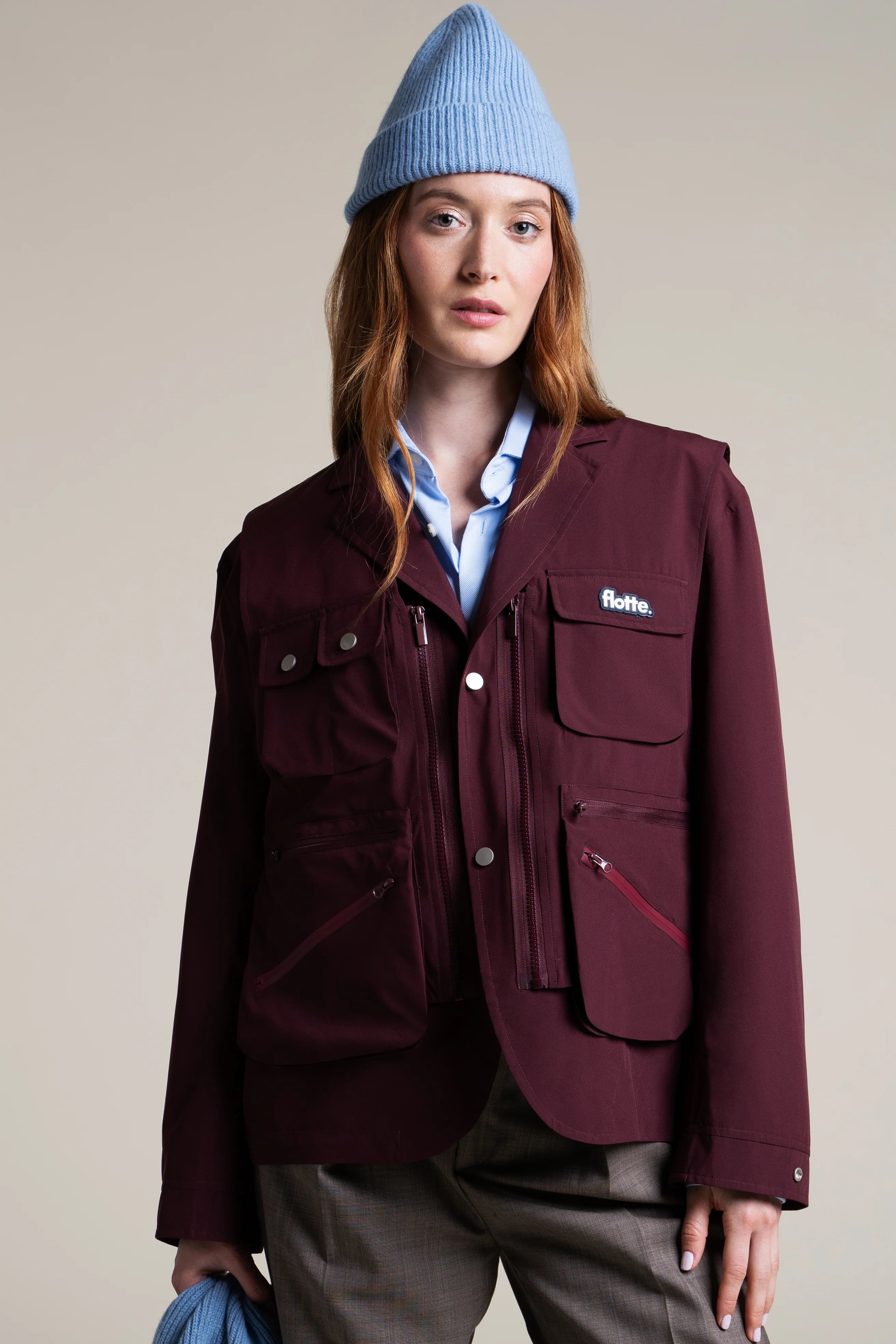 flotte-wagram-veste-imperm-able-3-en-1-gilet-blazer-multipoche image 1