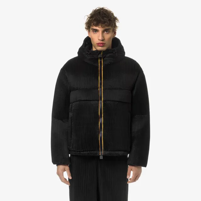 k-way-claudeny-plisse-thermo-heavy-doudoune-courte-homme-black-pirate image 1
