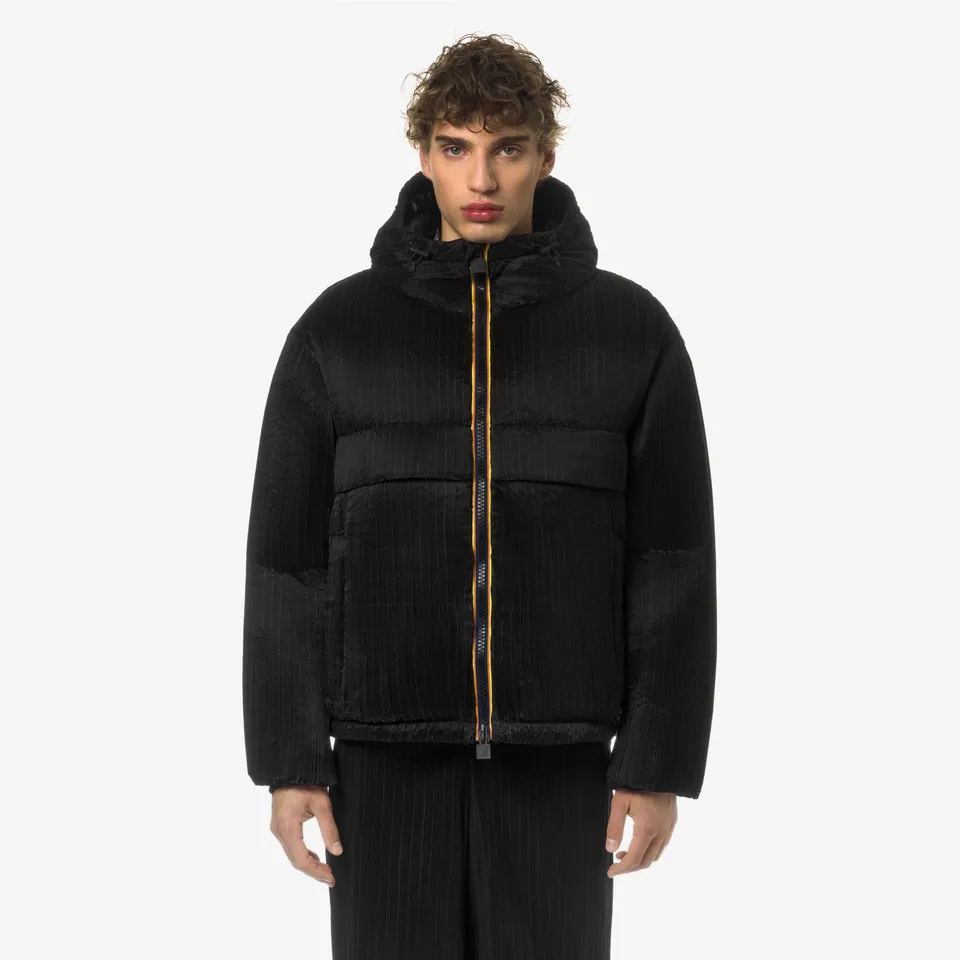 k-way-claudeny-plisse-thermo-heavy-doudoune-courte-homme-black-pirate image 1