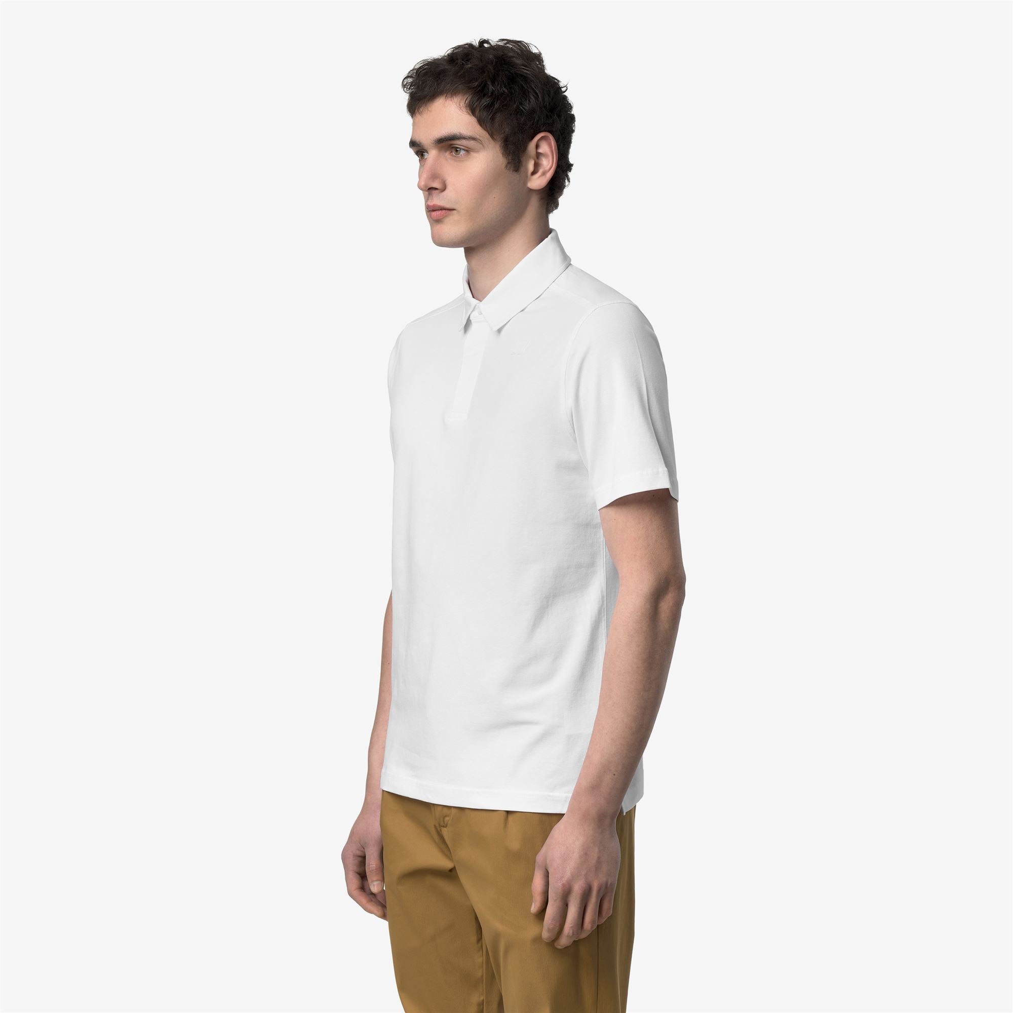 k-way-viggo-lt-stretch-jersey-slim-polo-homme-white-white image 2