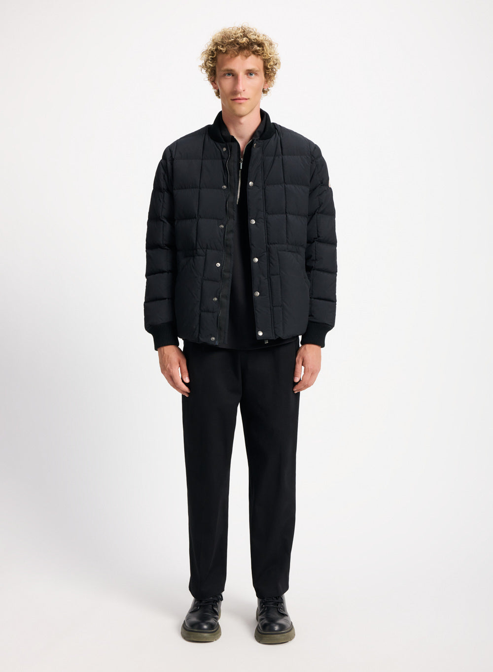 pyrenex-flight-veste-doudoune-homme-noire-piquage-carr image 2