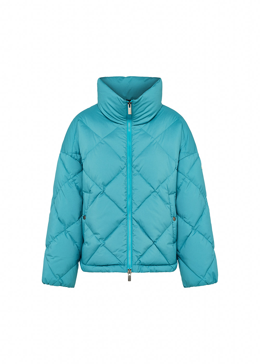 pyrenex-adele-doudoune-oversize-femme-col-enveloppant-turquoise image 5