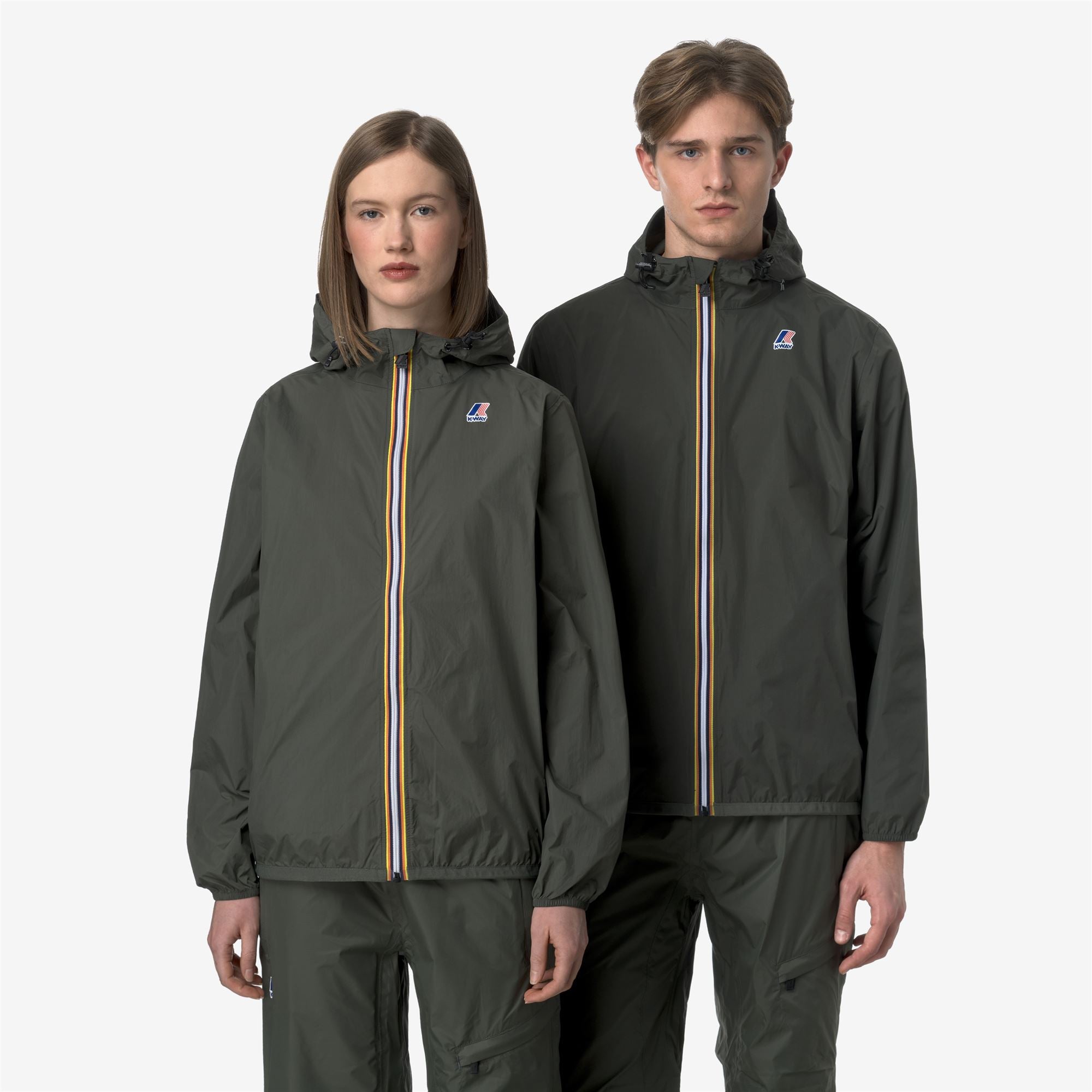 k-way-le-vrai-4-0-claude-veste-milieu-unisexe-green-blackish image 1