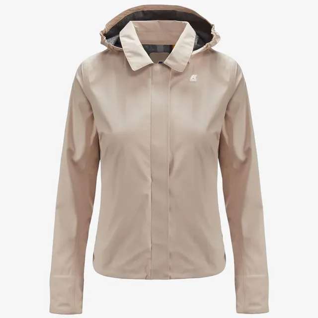 k-way-lilla-bonded-jersey-veste-courte-femme-beige-lt image 1