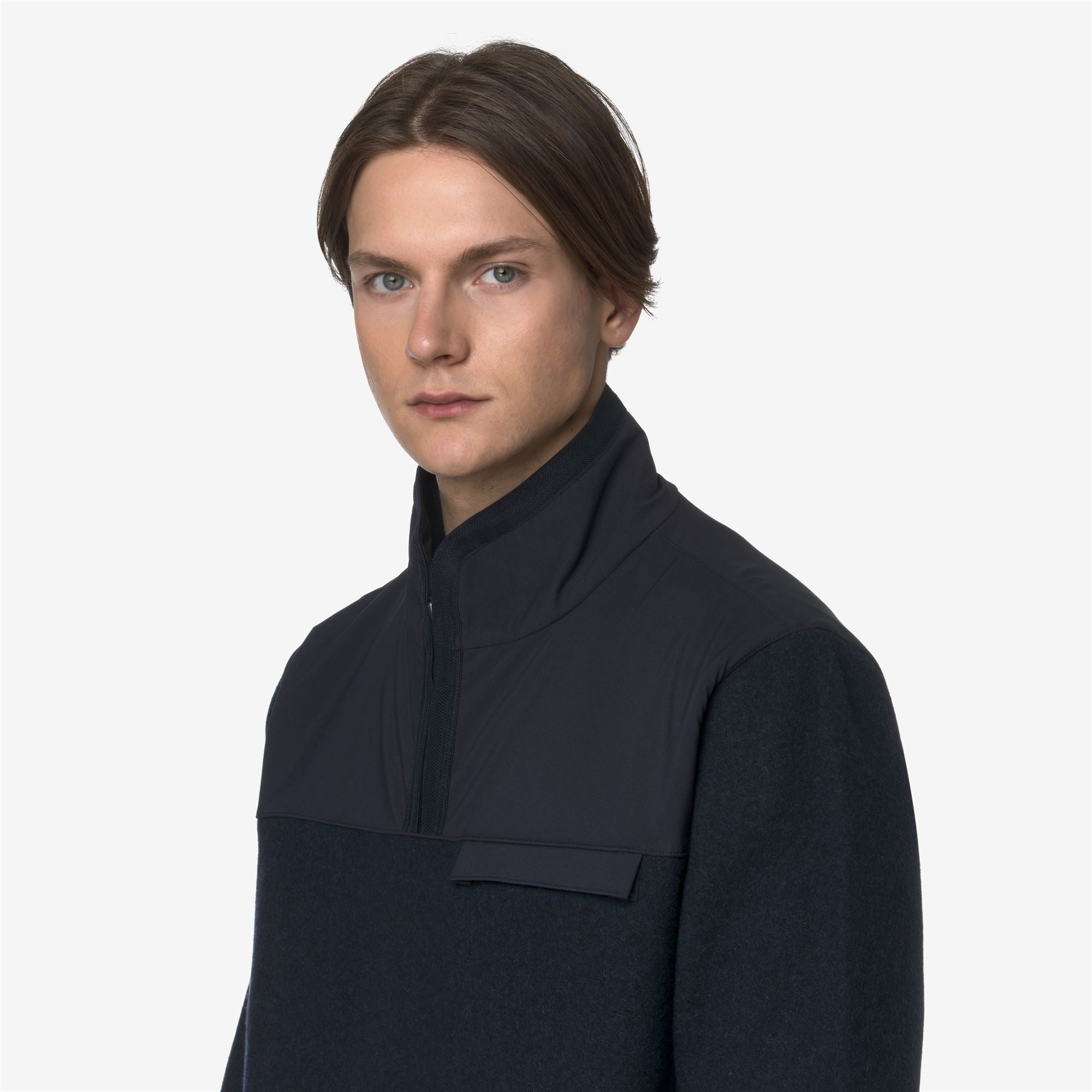 k-way-fleury-wool-nylon-mix-pull-over-homme-blue-depth image 4