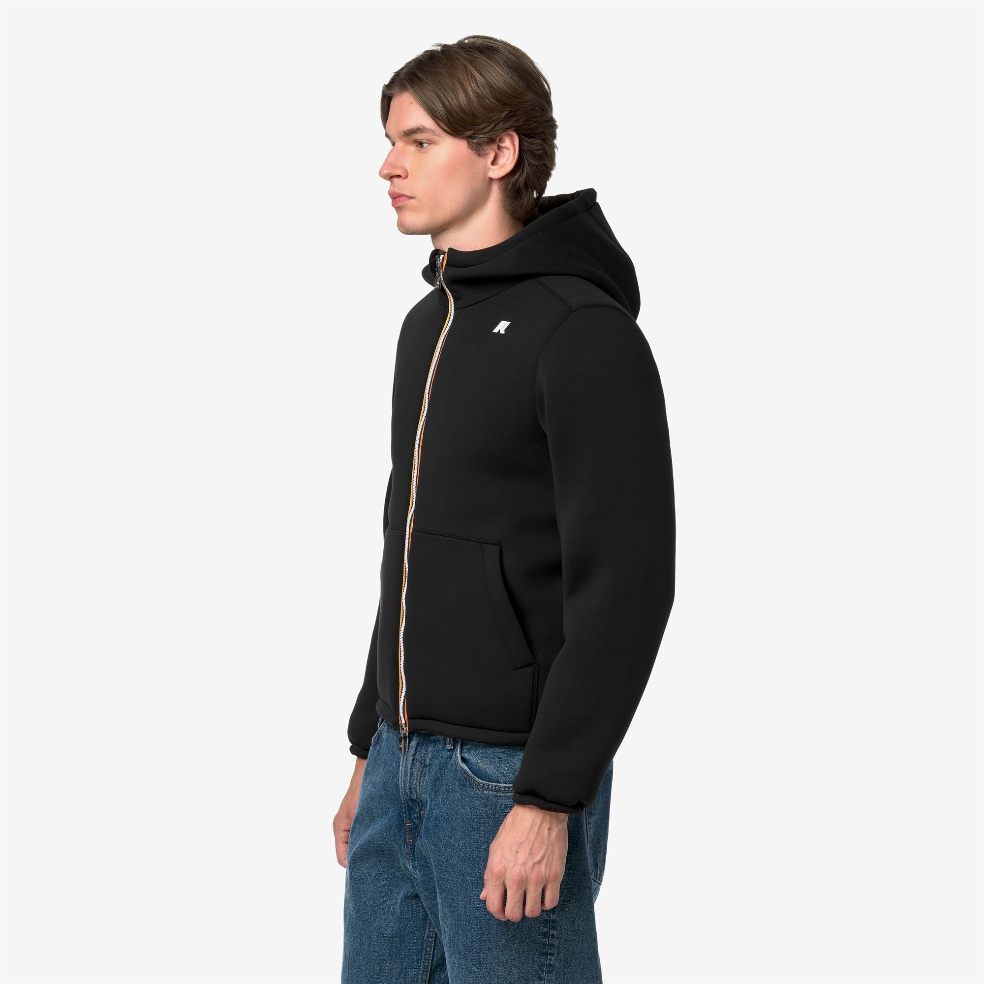 k-way-jack-spacer-nylon-double-veste-r-versible-homme-black-pure-green-army image 2