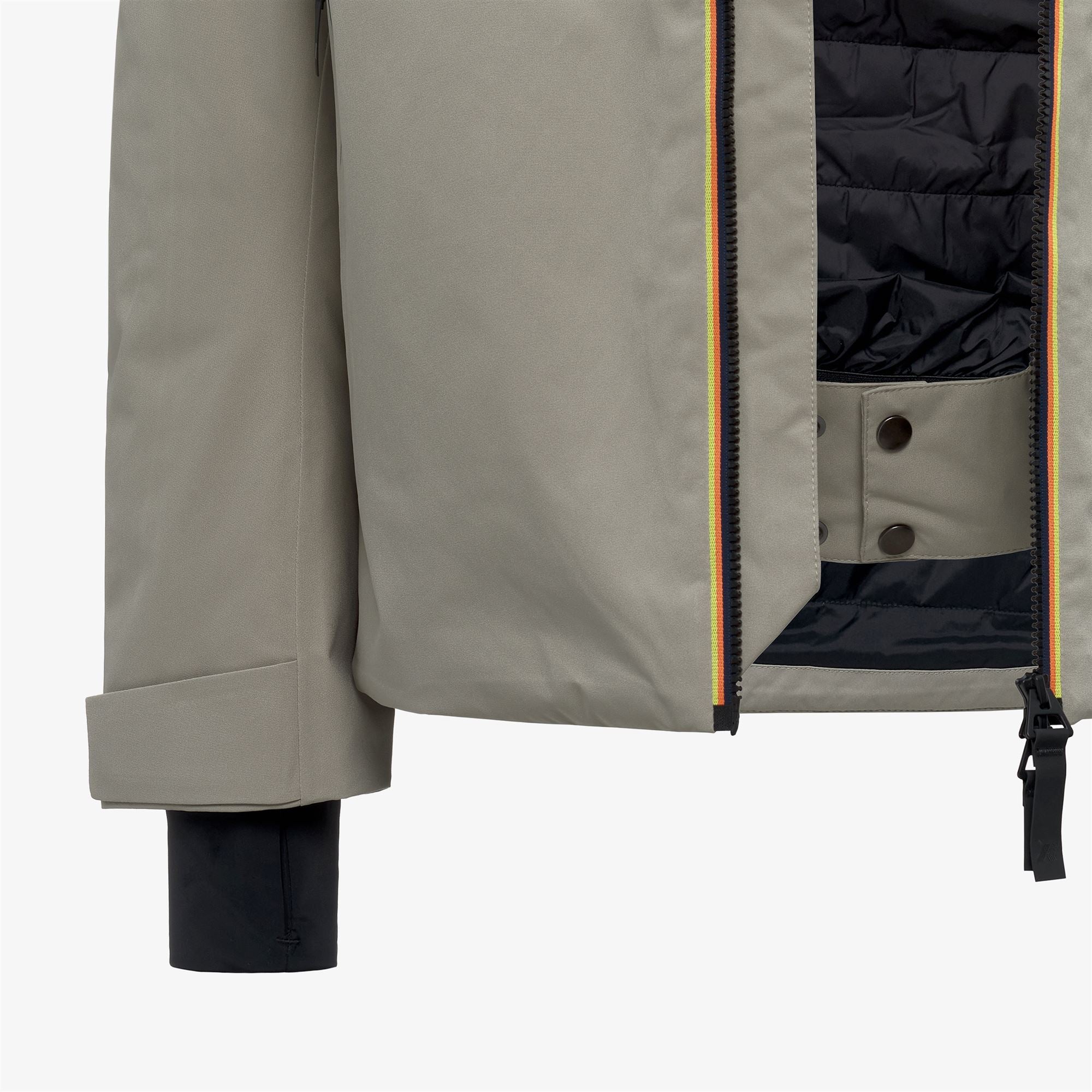 k-way-lesarcs-2l-twill-veste-de-ski-mi-longue-homme-green-oak image 6