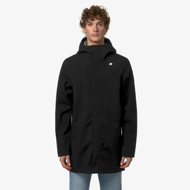k-way-tommy-bonded-jersey-parka-3-4-homme-black-pure image 1