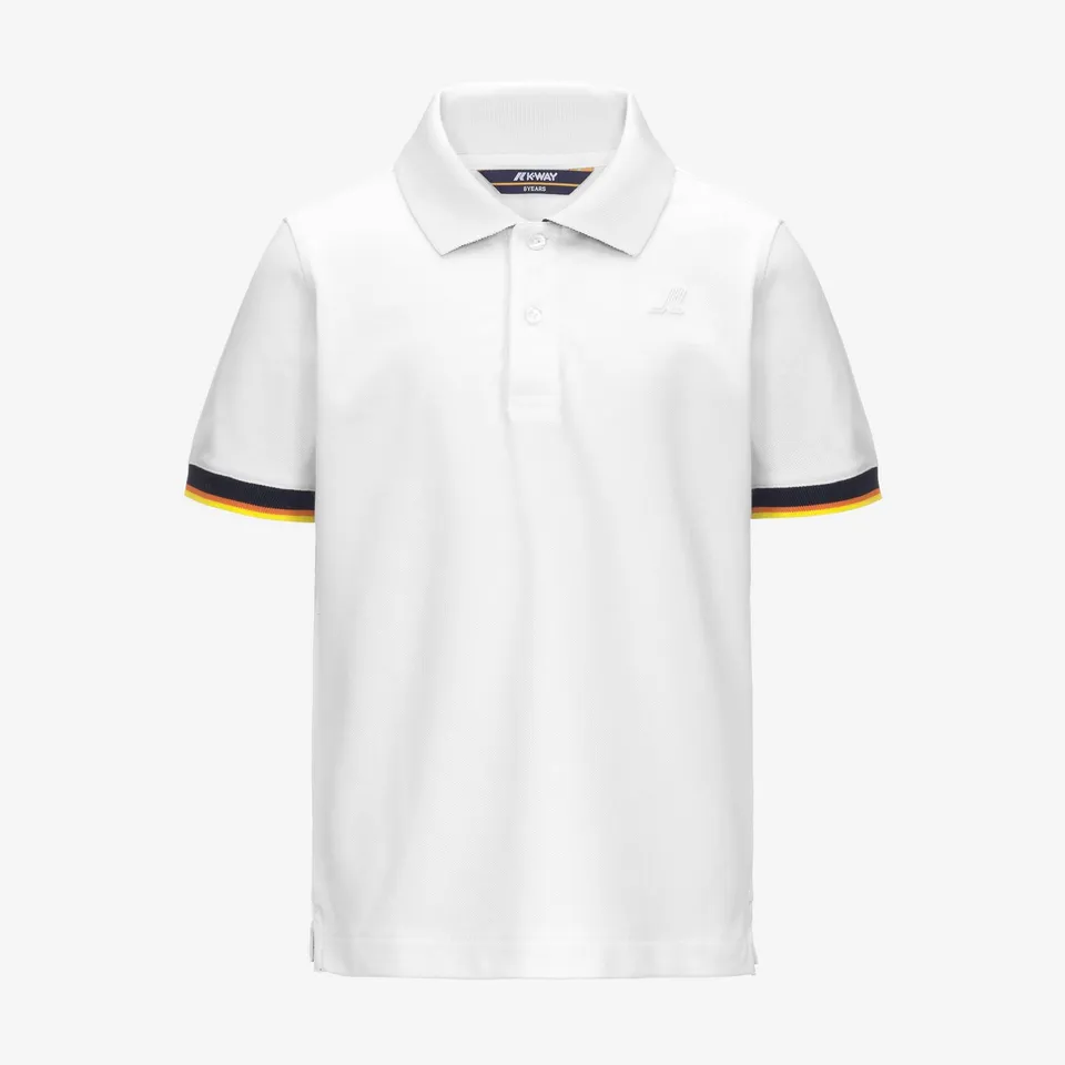 k-way-p-vincent-piqu-polo-gar-on-white image 1